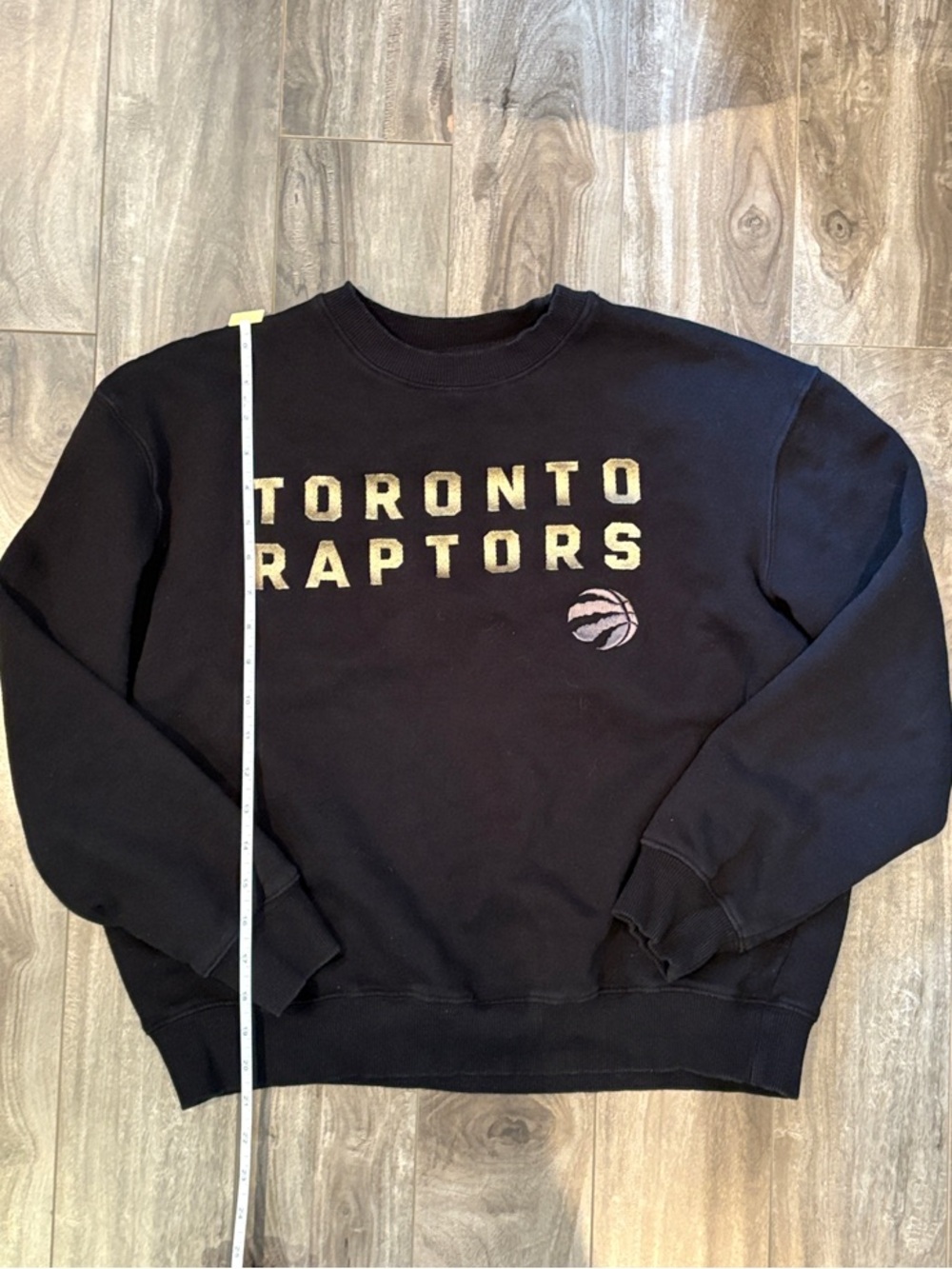 NBA Toronto Raptors Black Crewneck with Gold Lettering